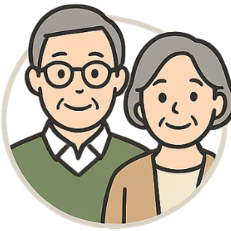 老夫婦のアイコン