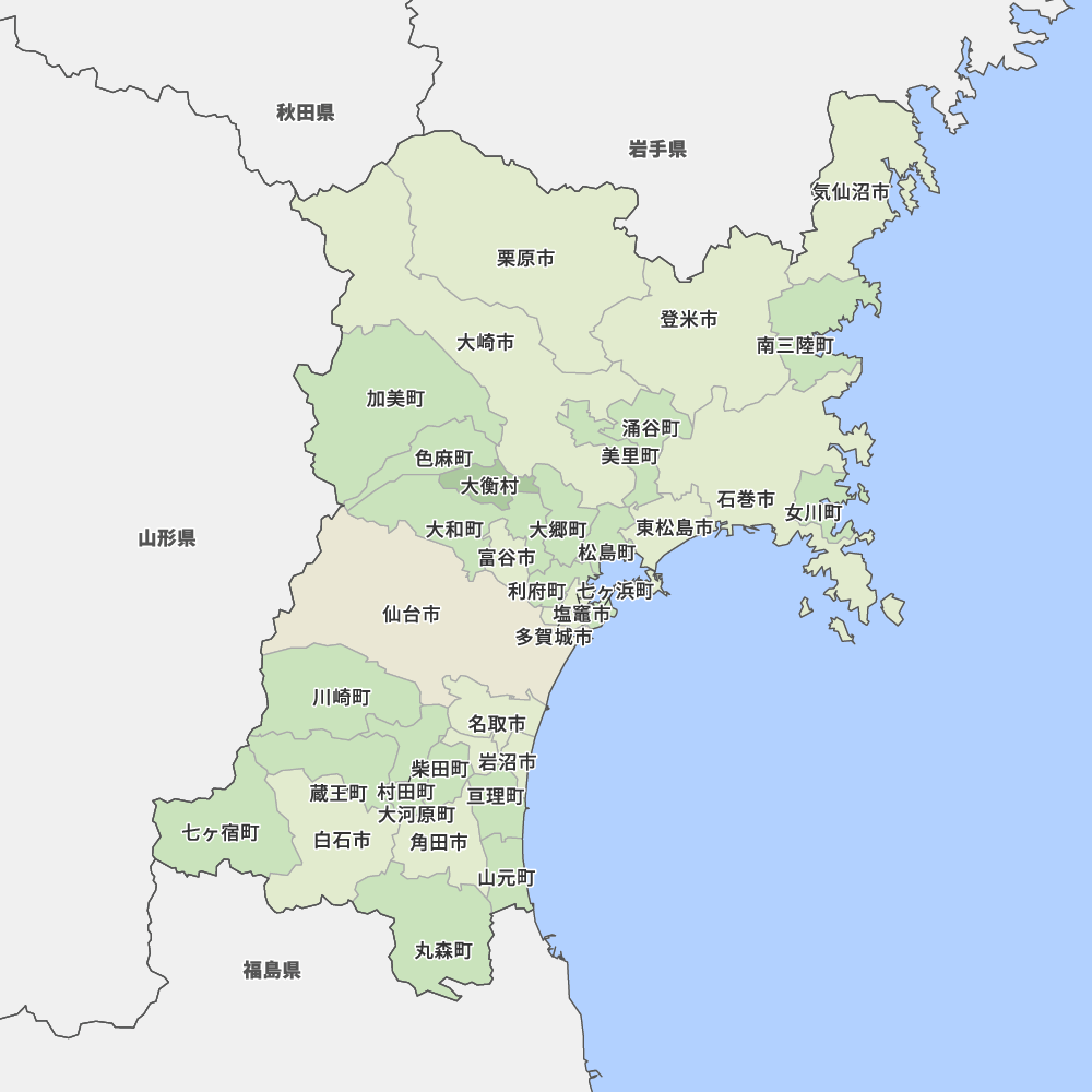 宮城県地図