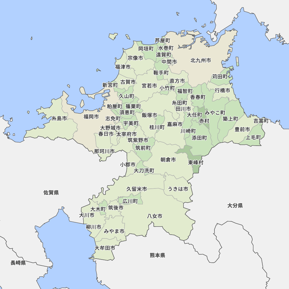 福岡県地図