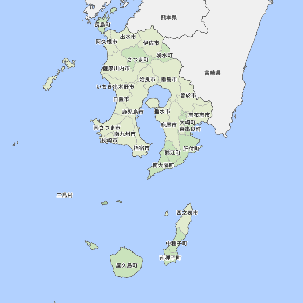 鹿児島県地図