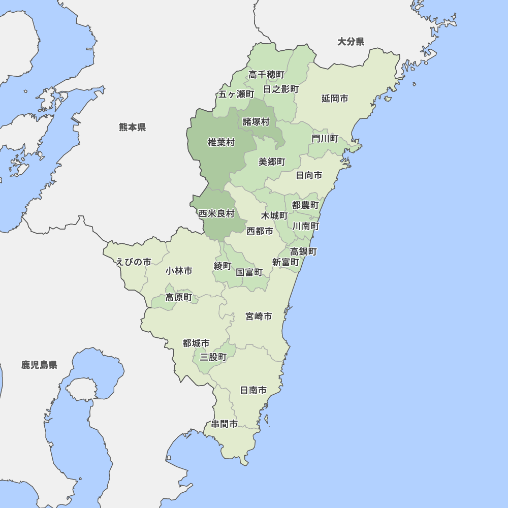 宮崎県地図