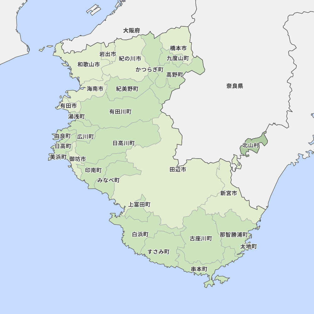 和歌山県地図
