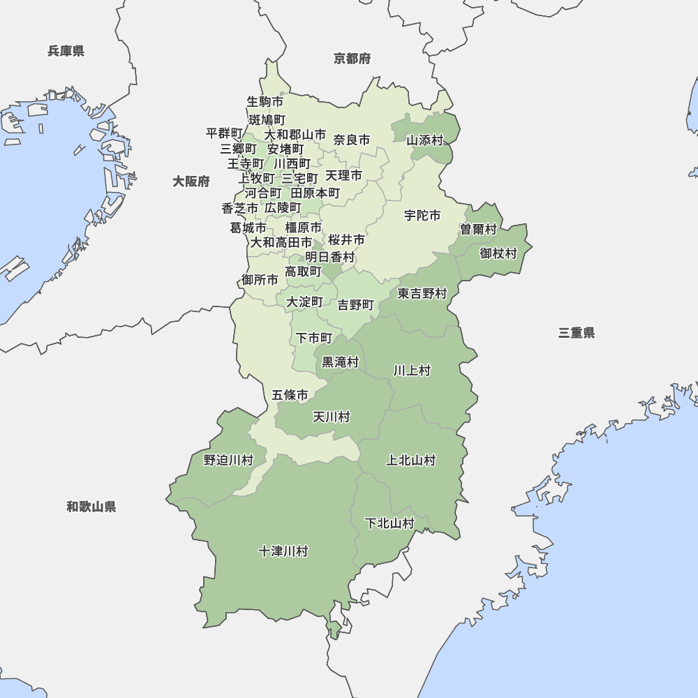 奈良県地図