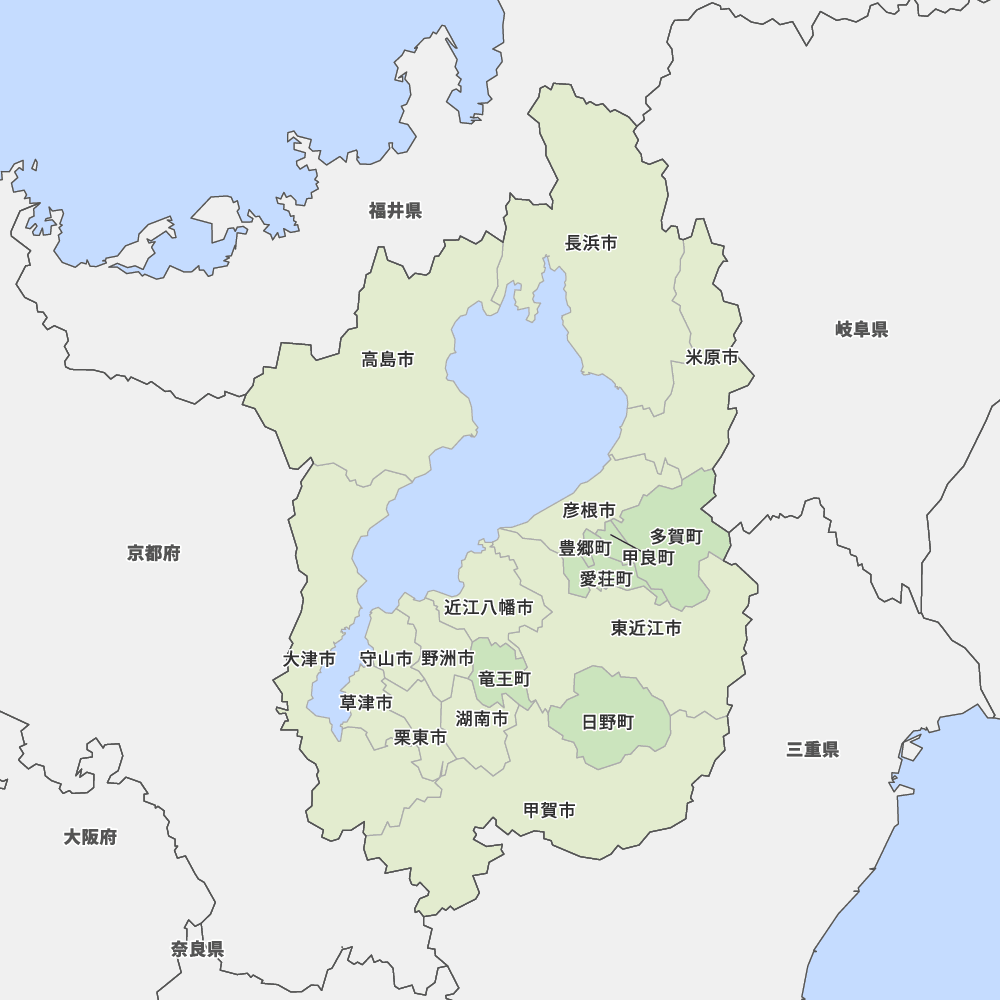 滋賀県の地図